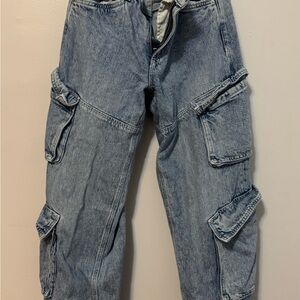 Blue Cargo Jeans
